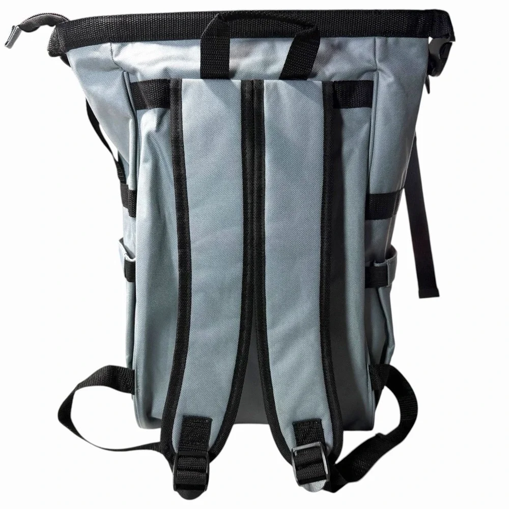Disney Mickey Mouse True Original 28 Gray Roll Top Backpack Park‎ Bag